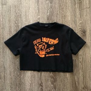 brandy melville cropped tee